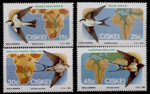 Ciskei 73-6 MNH Birds, Maps