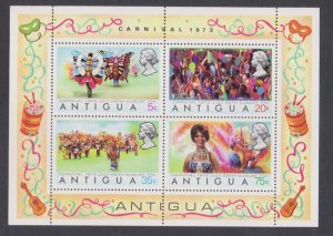 ANTIGUA - 1973 CARNIVAL - MIN. SHEET MINT NH