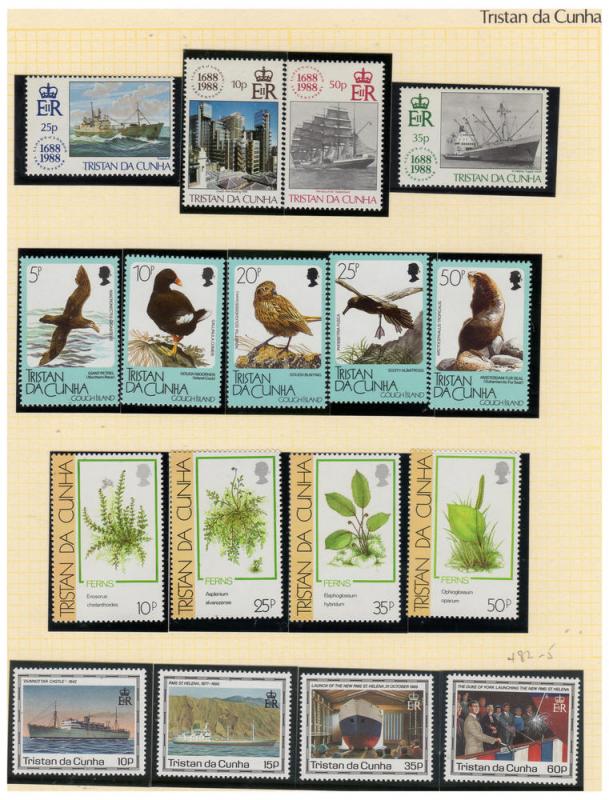 TRISTAN da CUNHA MNH VF-XF COLLECTION