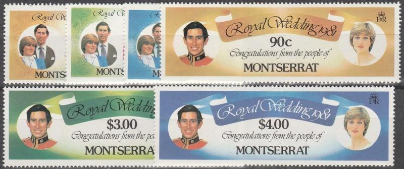 Montserrat #465-70 MNH F-VF CV $8.05 (SU4518)