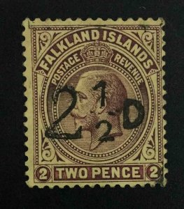 MOMEN: FALKLAND ISLANDS SG #115 1928 MINT OG H **CERT** £1,300 LOT #63025