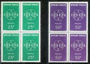 France Sc# 929-930 MNH Block/4 1959 Europa