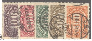 Germany, Scott #156-60, Used