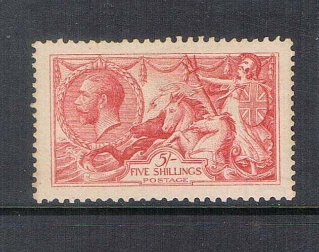 Great Britain 1913 KGV sea horse 5/- SG 401 MNH