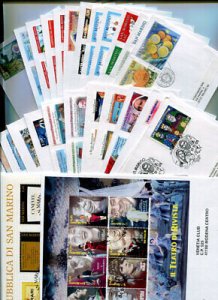 San Marino FDC Venetia 2005 Year Set