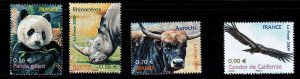 France 2009 -  Endangered Animals  - MNH  Set   # 3686-3689