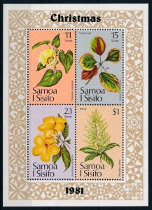 [62002] Samoa 1981 Flora Flowers Blumen Fleur - Christmas Souvenir Sheet MNH