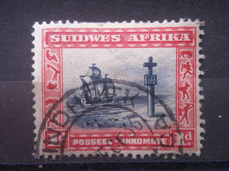 SOUTH WEST AFRICA, 1931, used 1p, loose pair, Scott 109