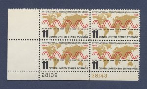 USA - Scott 1274 - MNH plate block . LL plate 28139-28143 - 11 cents - ITU