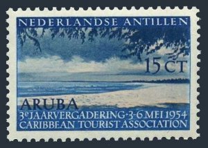 Neth Antilles 231,MNH.Michel 41. Tourism 1954. Beach at Aruba.