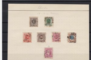 sweden early used stamps ref r8803