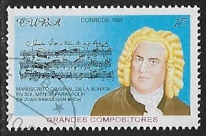 Cuba # 3857 - Johann Sebastian Bach - unused CTO.....{Z25}