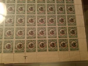 Canal Zone #38 S Specimen Complete Sheet of 100 Stamps **WORLD CLASS SHOWPIECE**