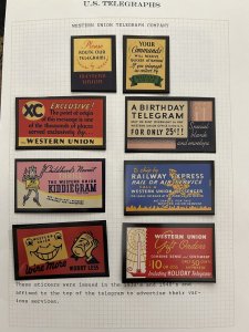 130 Telegraph Company Poster Stamps, Labels, Stickers From Nice Collection 1525j