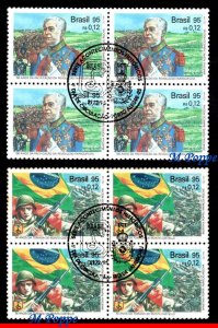 2526-27 BRAZIL 1995 FARROUPILHA REVOLUTION, WAR, MI# 2635-36 POSTMAK 1st DAY NH