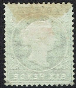 GAMBIA 1880 QV CAMEO 6D WMK CROWN CC SIDEWAYS 