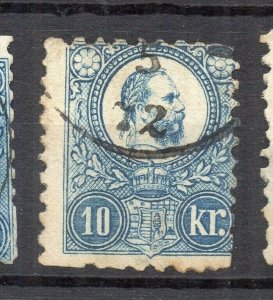 Hungary 1871-72 Early Issue Fine Used 10kr. NW-193438