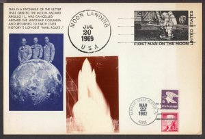 1982 Space Shuttle STS-3 Columbia launch dated 9X6 cacheted cover, Sarzin