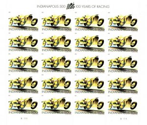 MALACK 4530 VF NH, Forever Indianapolis 500 Sheet, f..MORE.. sheet4530