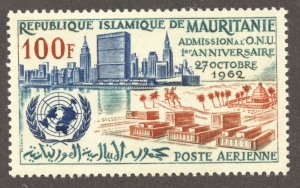 Mauritania Scott C18 MNHOG - 1962 Admission to the United Nations - SCV $1.50