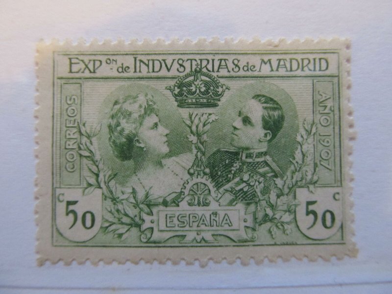 Spanien Espagne Spain 1907 50c Madrid Industrial Exposition fine MH* A5P3F270