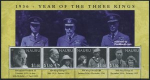 Nauru 2006, Year of the Three Kings 4v m/s, MNH