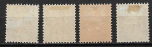 1915 Switzerland 186-9 complete Surcharged set of 4 MH