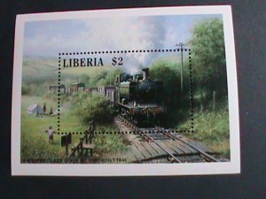 ​LIBERIA- LOCO MOTIVES-THE 1941 TRAIN-S/S MNH-VERY FINE WE SHIP TO WORLD WIDE