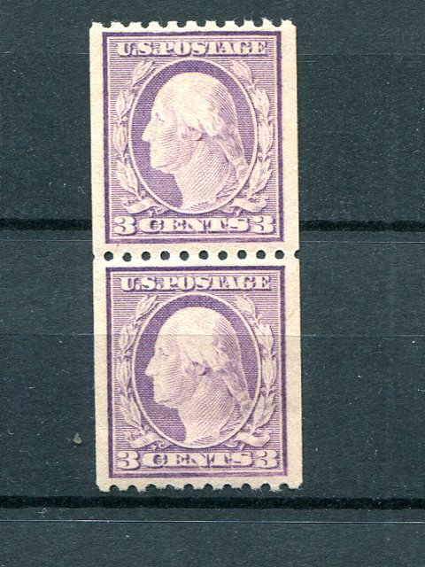 USA #489  Pair  Mint VF NH  - Lakshore Philatelics