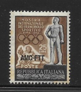 Italy - Trieste Zone A 143 1952 Sports Exhibition MNH Gum Stains