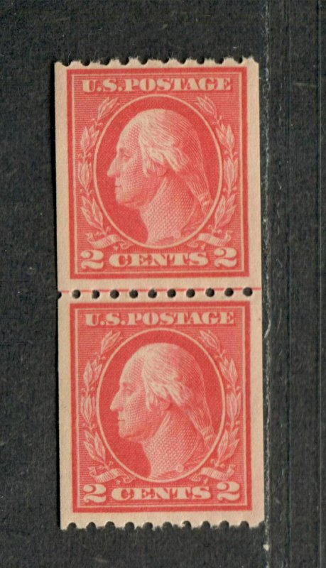 US Sc#442 M/NH/F-VF, Coil Line Pair, Cv. $130