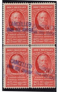 U.S. - R672 - Block of 4 - Fine/Very Fine - Used (catalog value 220.00)