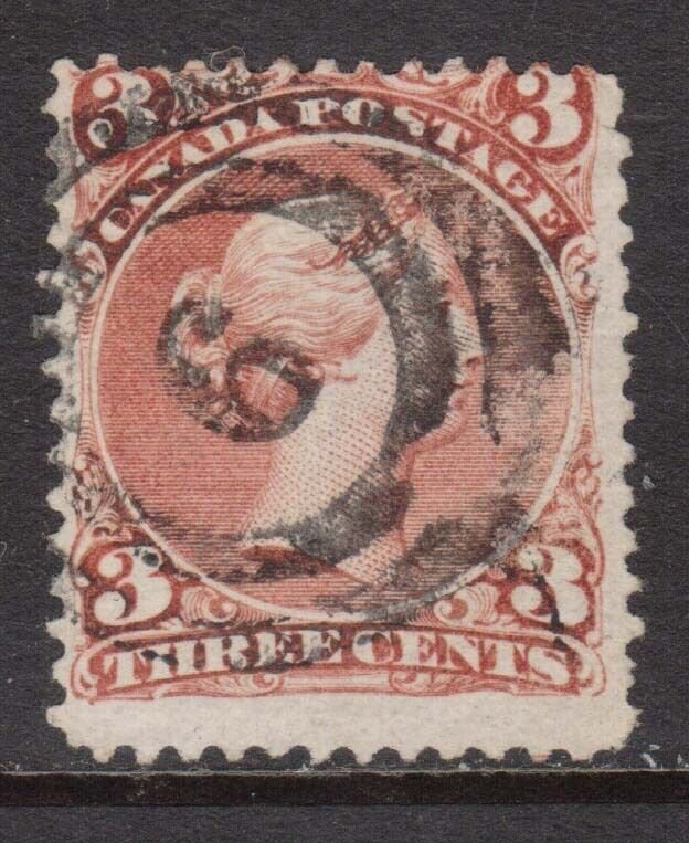 Canada #25 Used With Ideal 2 Ring 6 Cancel