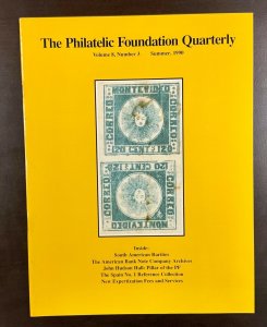 The Philatelic Foundation Quarterly 4 Issues Jan-March 1990 through Autumn 1990 