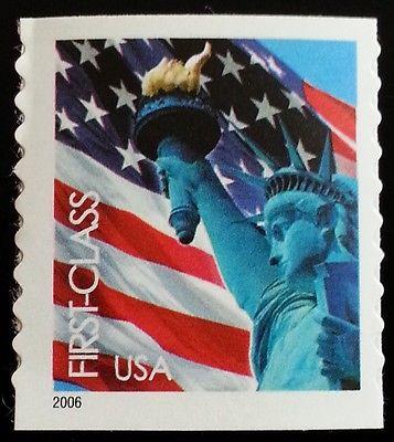 2006 39c Statue of Liberty & Flag, Coil SA Scott 3970 Min...