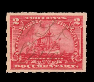 UNITED STATES REVENUE STAMP 1898. SCOTT # R164. PEN CANCELLED. # 1