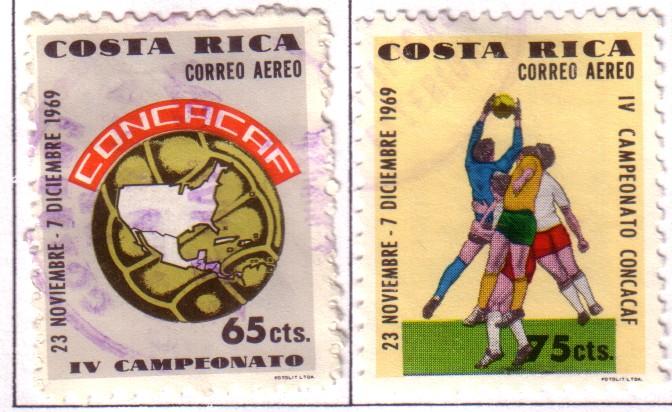 Costa Rica  #C494-95  (U)    CV $0.40