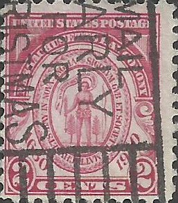 # 682 Used Carmine Rose Massachusetts Bay Colony