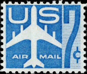 United States; #C51 Airmail Jetliner 7c 1958; Mint Never hinged MNH