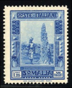 Italian Colonies, Somalia #148a Cat$110, 1934-37 1.25L dark blue, perf. 14, l...