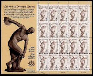 U.S.# 3087 Centennial Olympic Games 32c, Pane of 20, MNH. See description.