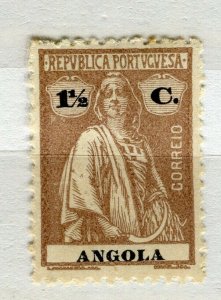 PORTUGUESE ANGOLA; 1920s early Ceres issue fine Mint hinged 1.5c. value