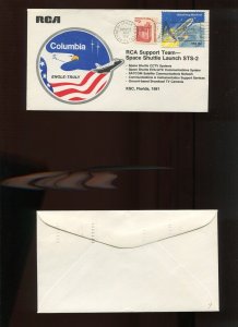 COLUMBIA STS-2 SHUTTLE LAUNCH RCA SUPPORT TEAM NOV 12 1981 COVER HR1655