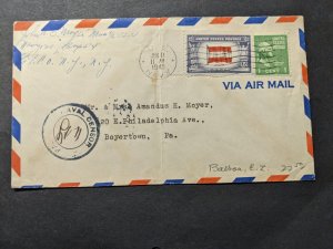 NAVY #121 Balboa, Canal Zone 1945 Censored WWII Naval Cover Sailor's Mail