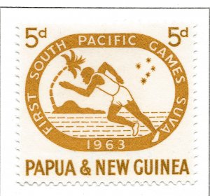 1963 British Commonwealth PAPUA NEW GUINEA 5d MH* Stamp A28P32F28901-