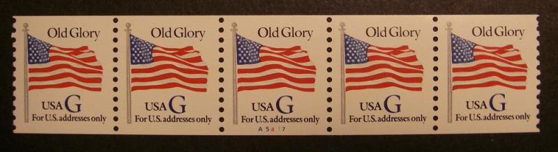 Scott 2890, 32 cent G Flag, PNC5, #A5417 MNH, NICE