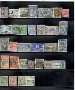 CEYLON COLLECTION ON STOCK SHEET MINT/USED