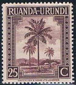 Ruanda Urundi 72 MNH Oil Palms 1942 (R0254)+