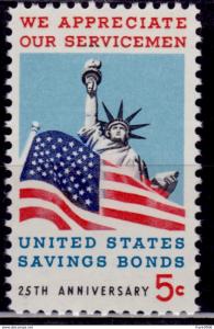 United States, 1966, Savings Bond Statue of Liberty, 5c, sc#1320, MNH