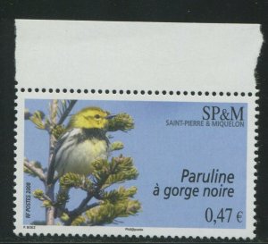 Saint-Pierre & Miquelon 2007 Sc 856 Birds Warbler